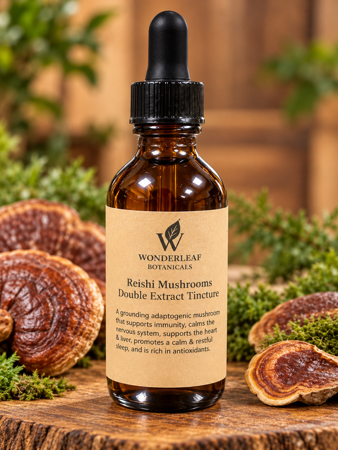 Organic Mushroom Tinctures (Double Extraction)