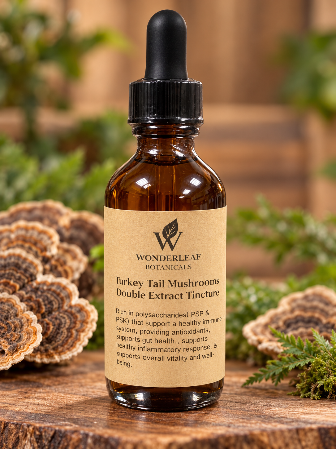 Organic Mushroom Tinctures (Double Extraction)