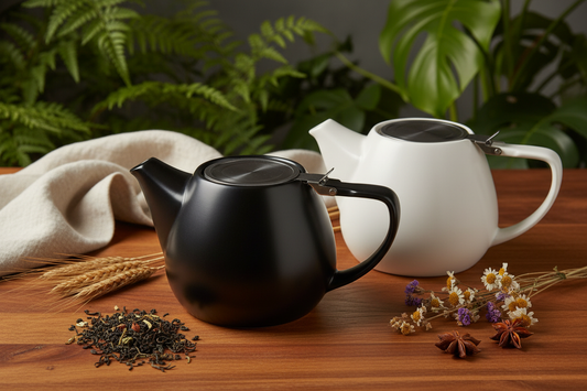 Black & White Ceramic Teapots - Brand Lifestyle