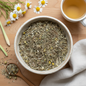 Wonderleaf Botanicals Chamomile Tea Blend - Overhead Flat Lay