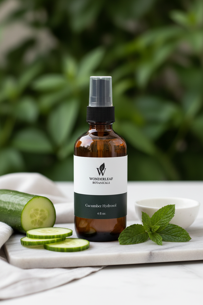 Wonderleaf Botanicals Cucumber Hydrosol - Lifestyle