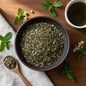 Wonderleaf Botanicals Green Herb Tea Blend - Overhead Flat Lay