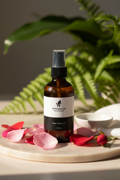 Wonderleaf Botanicals Rose Hydrosol - Lifestyle